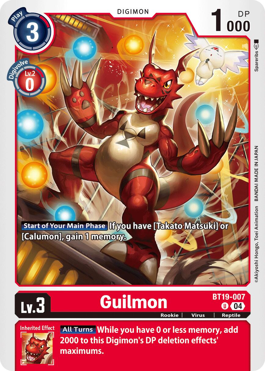 Guilmon [BT19-007] [Release Special Booster Ver.2.5] | Anubis Games and Hobby