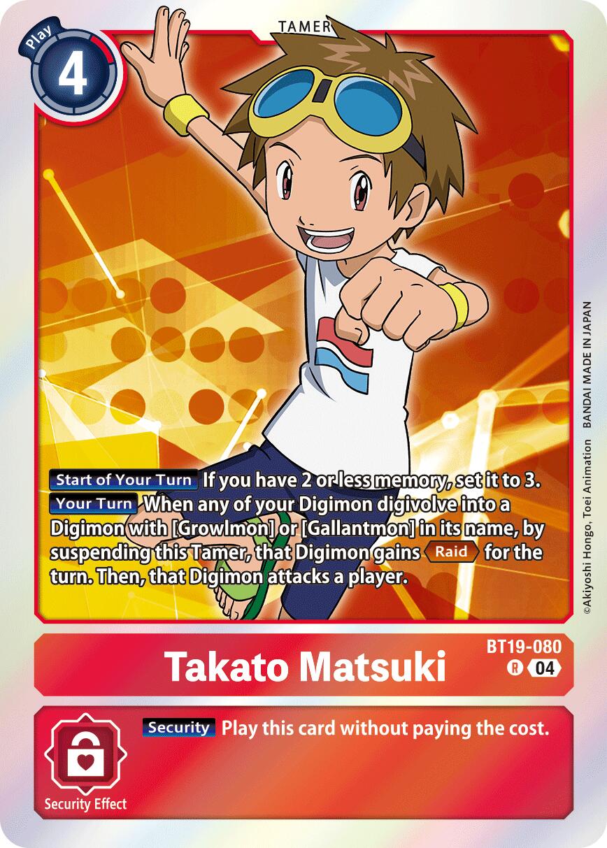 Takato Matsuki [BT19-080] [Release Special Booster Ver.2.5] | Anubis Games and Hobby
