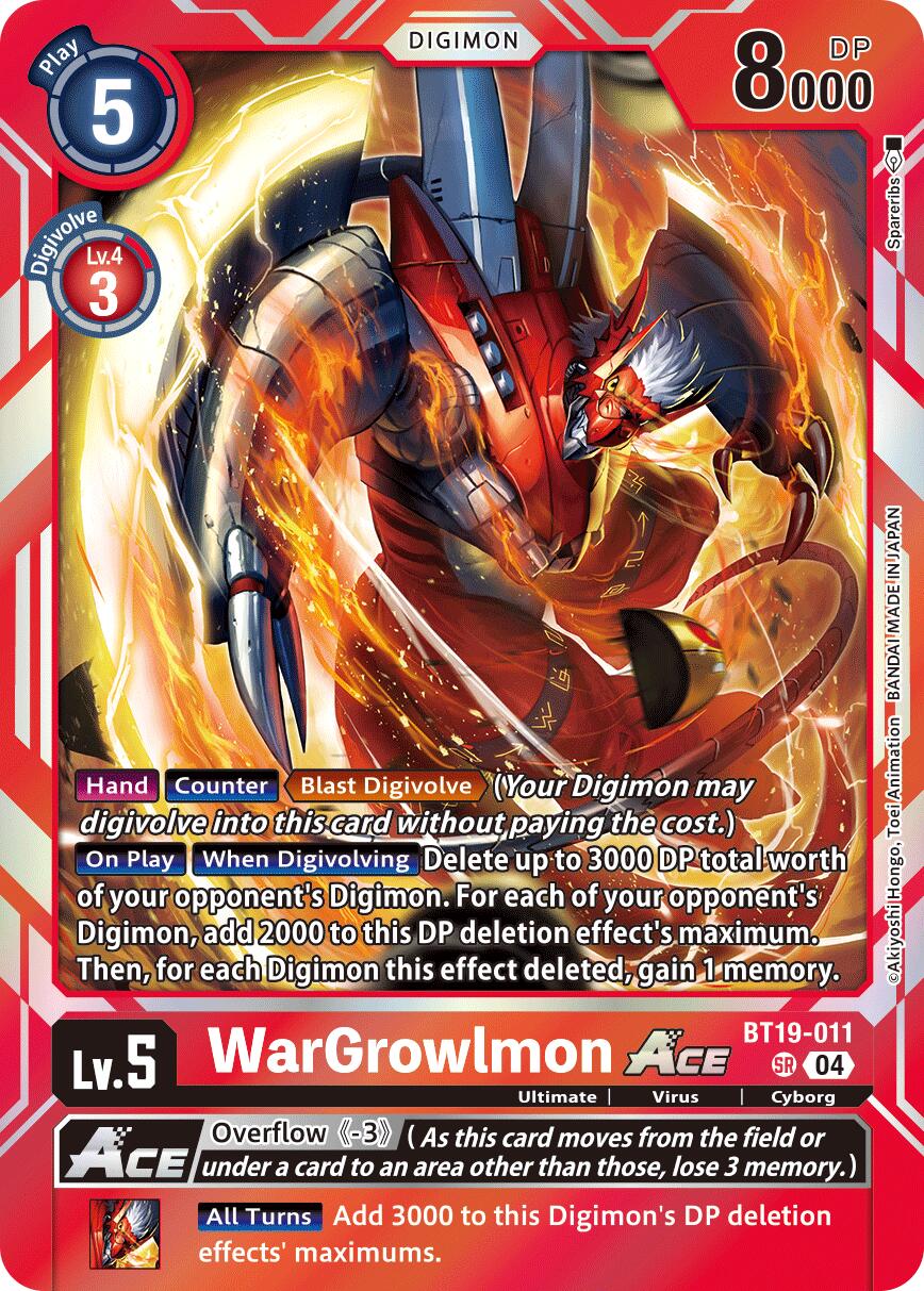 WarGrowlmon ACE [BT19-011] [Release Special Booster Ver.2.5] | Anubis Games and Hobby