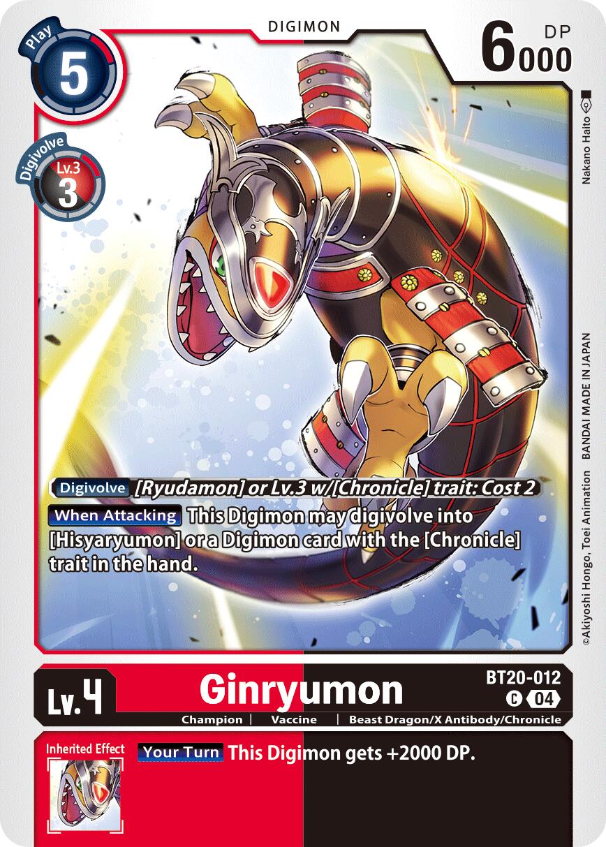 Ginryumon [BT20-012] [Release Special Booster Ver.2.5] | Anubis Games and Hobby