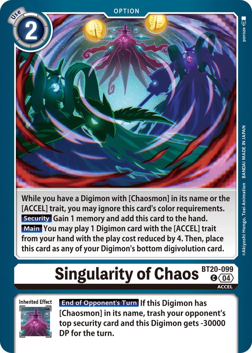 Singularity of Chaos [BT20-099] [Release Special Booster Ver.2.5] | Anubis Games and Hobby