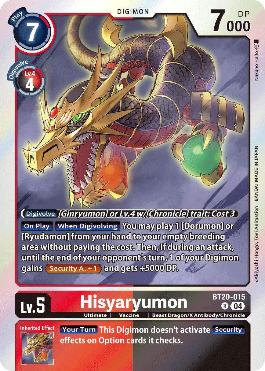 Hisyaryumon [BT20-015] [Release Special Booster Ver.2.5] | Anubis Games and Hobby