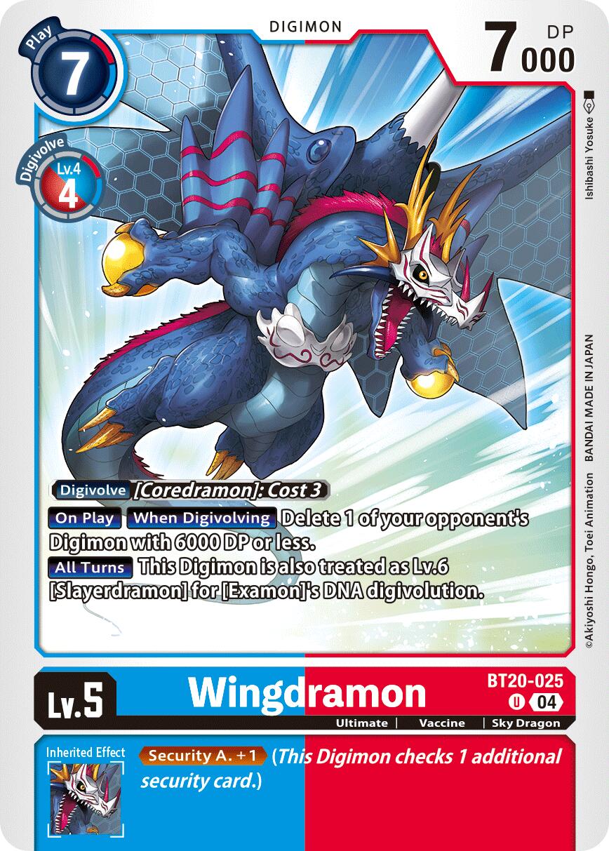 Wingdramon [BT20-025] [Release Special Booster Ver.2.5] | Anubis Games and Hobby