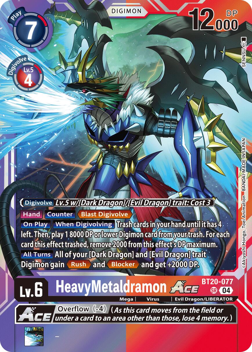 HeavyMetaldramon ACE [BT20-077] [Release Special Booster Ver.2.5] | Anubis Games and Hobby