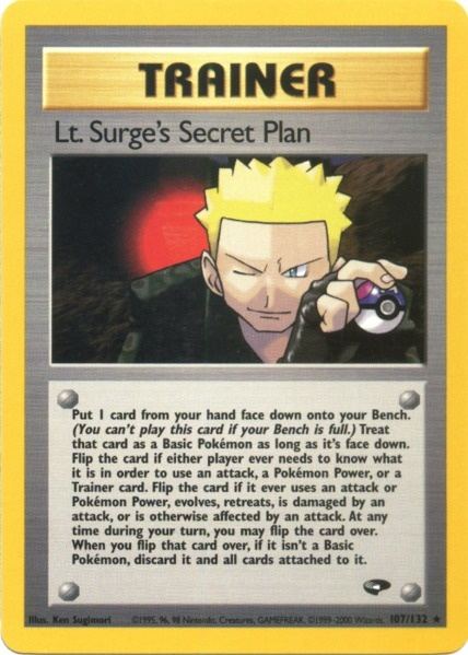 Lt. Surge's Secret Plan (107/132) [Gym Challenge Unlimited] | Anubis Games and Hobby