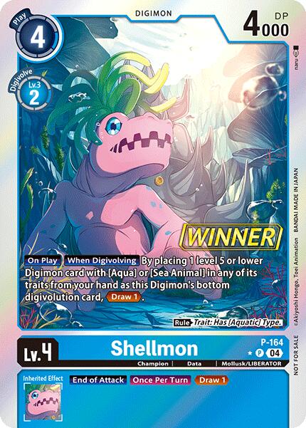 Shellmon [P-164] (Store Tournament 2025 Vo.1 Winner Pack) [Promotional Cards] | Anubis Games and Hobby