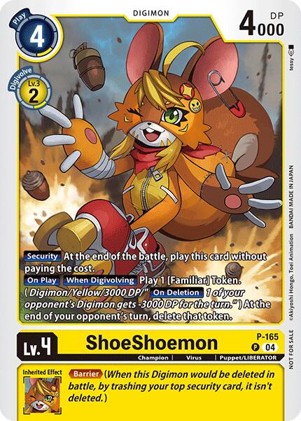 ShoeShoemon [P-165] (Store Tournament 2025 Vo.1 Participation Pack) [Promotional Cards] | Anubis Games and Hobby
