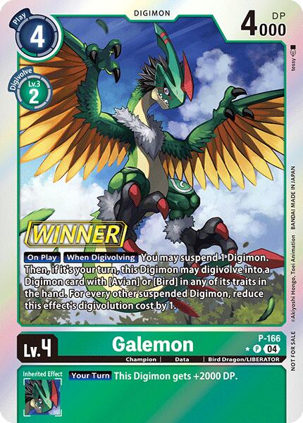 Galemon [P-166] (Store Tournament 2025 Vo.1 Winner Pack) [Promotional Cards] | Anubis Games and Hobby