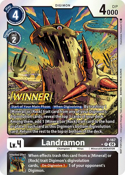 Landramon [P-167] (Store Tournament 2025 Vo.1 Winner Pack) [Promotional Cards] | Anubis Games and Hobby