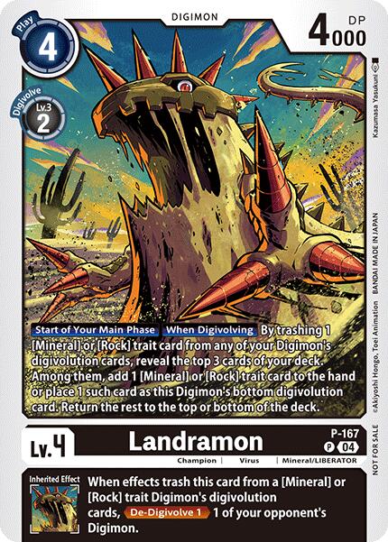 Landramon [P-167] (Store Tournament 2025 Vo.1 Participation Pack) [Promotional Cards] | Anubis Games and Hobby