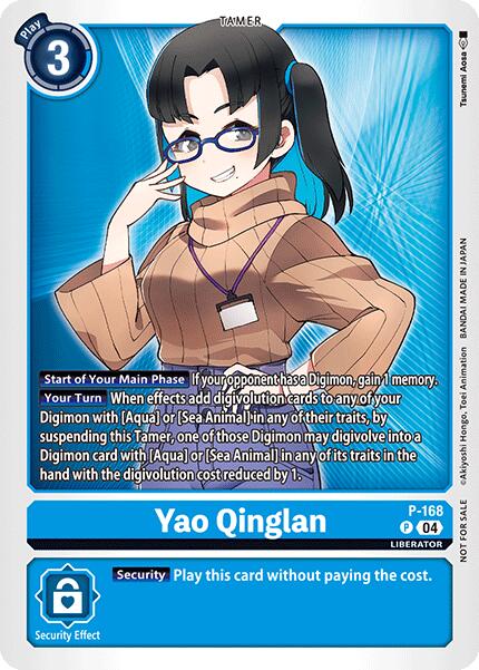 Yao Qinglan [P-168] (Store Tournament 2025 Vo.1 Participation Pack) [Promotional Cards] | Anubis Games and Hobby