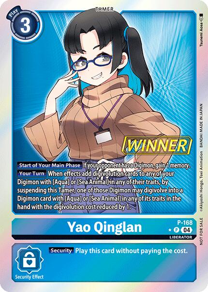 Yao Qinglan [P-168] (Store Tournament 2025 Vo.1 Winner Pack) [Promotional Cards] | Anubis Games and Hobby
