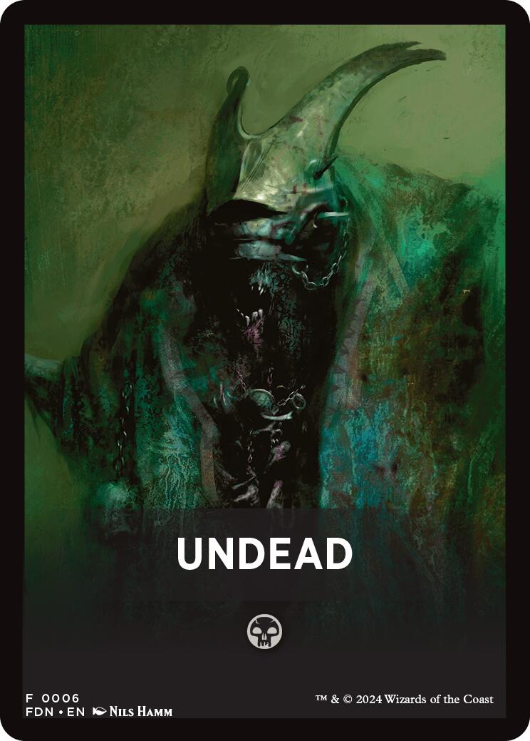 Undead Theme Card [Foundations Tokens] | Anubis Games and Hobby