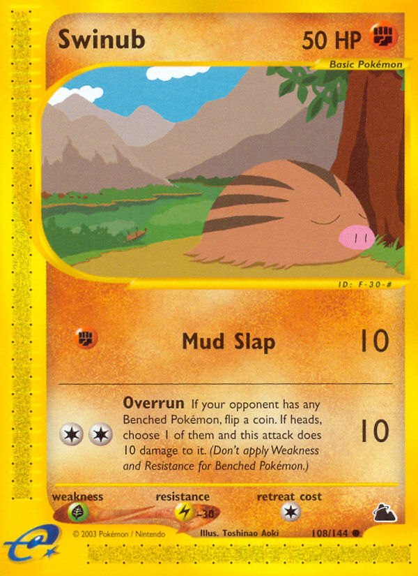 Swinub (108/144) [Skyridge] | Anubis Games and Hobby