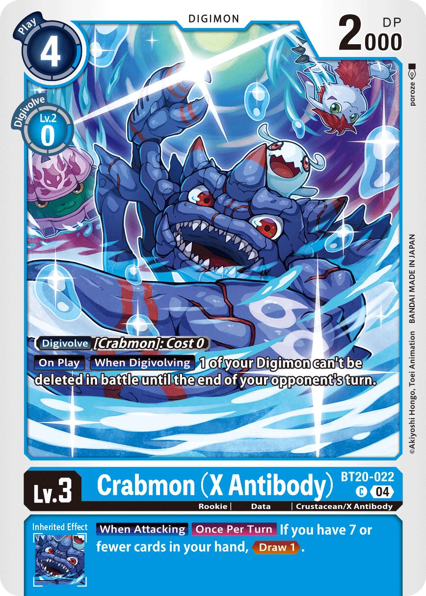 Crabmon [BT20-022] (X Antibody) [Release Special Booster Ver.2.5] | Anubis Games and Hobby