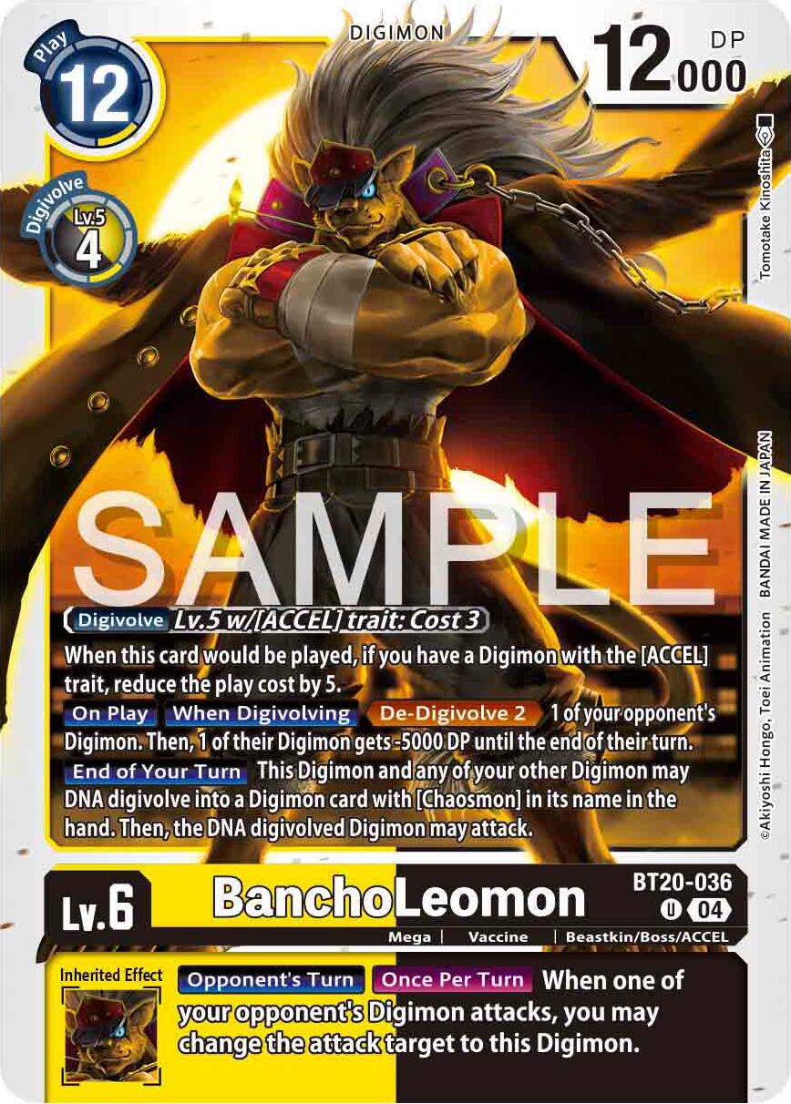 BanchoLeomon [BT20-036] [Release Special Booster 2.0] | Anubis Games and Hobby