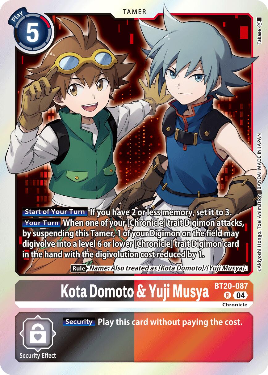 Kota Domoto & Yuji Musya [BT20-087] [Release Special Booster Ver.2.5] | Anubis Games and Hobby