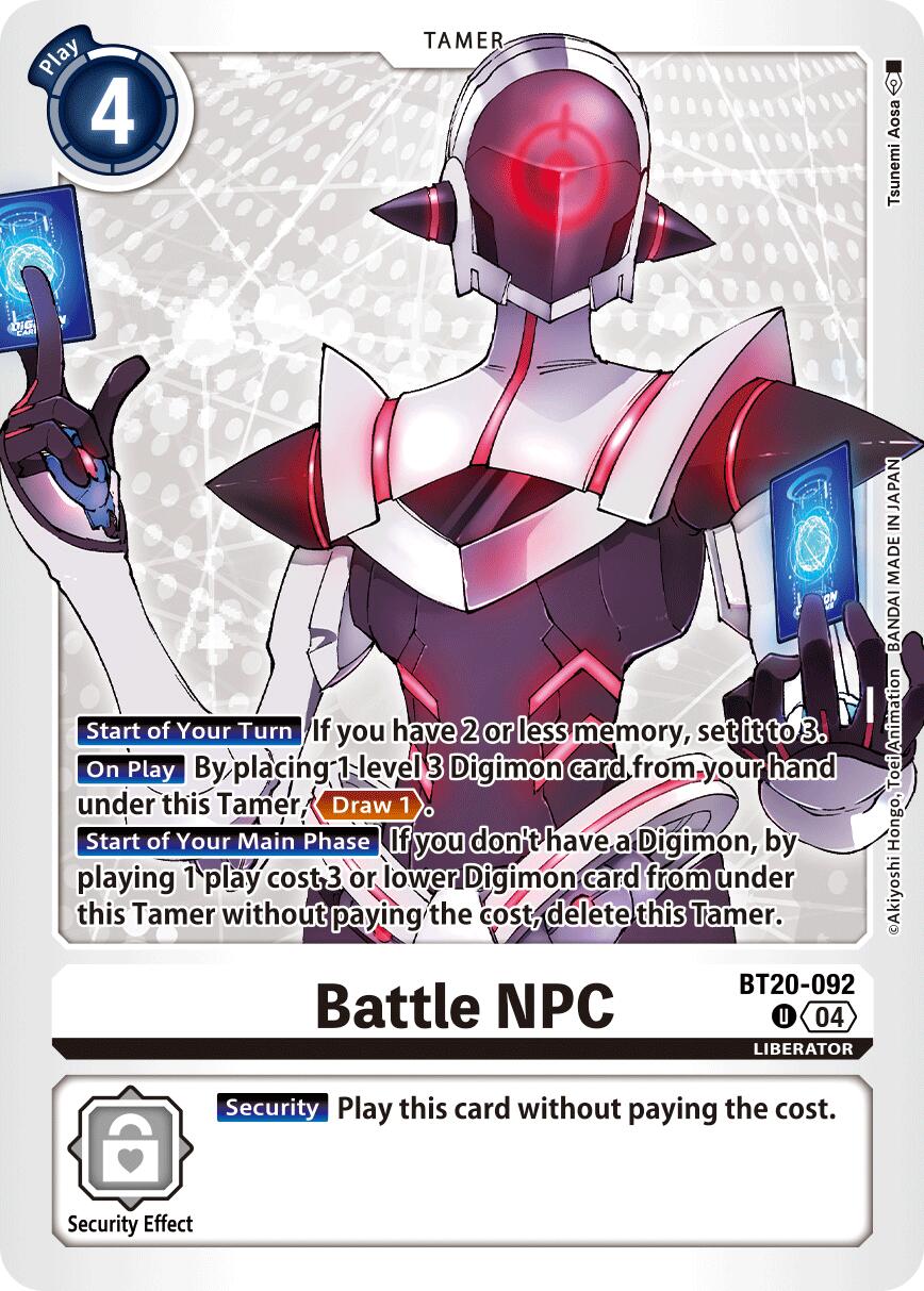 Battle NPC [BT20-092] [Release Special Booster Ver.2.5] | Anubis Games and Hobby
