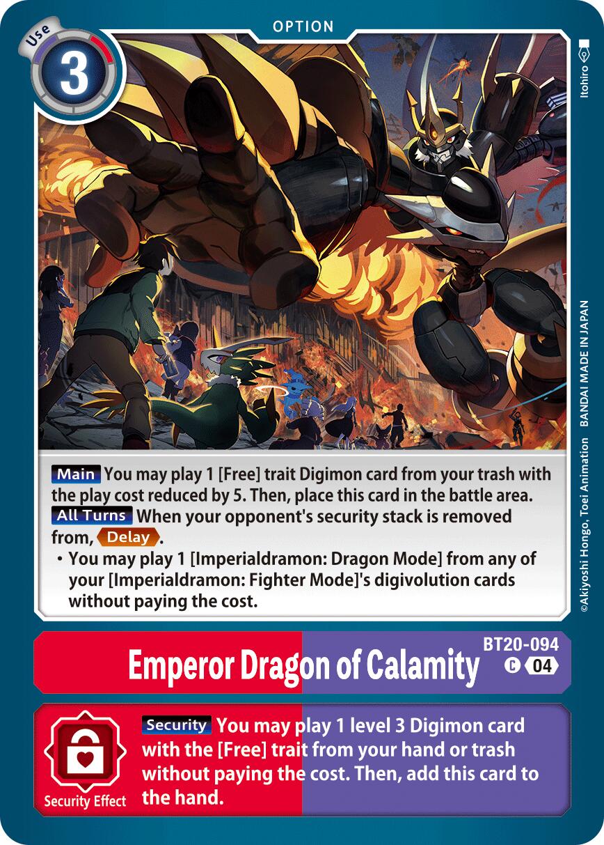 Emperor Dragon of Calamity [BT20-094] [Release Special Booster Ver.2.5] | Anubis Games and Hobby
