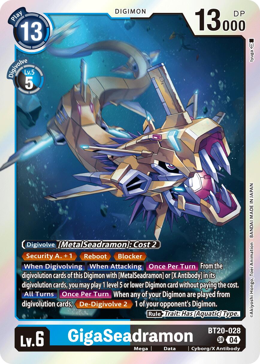 GigaSeadramon [BT20-028] [Release Special Booster Ver.2.5] | Anubis Games and Hobby
