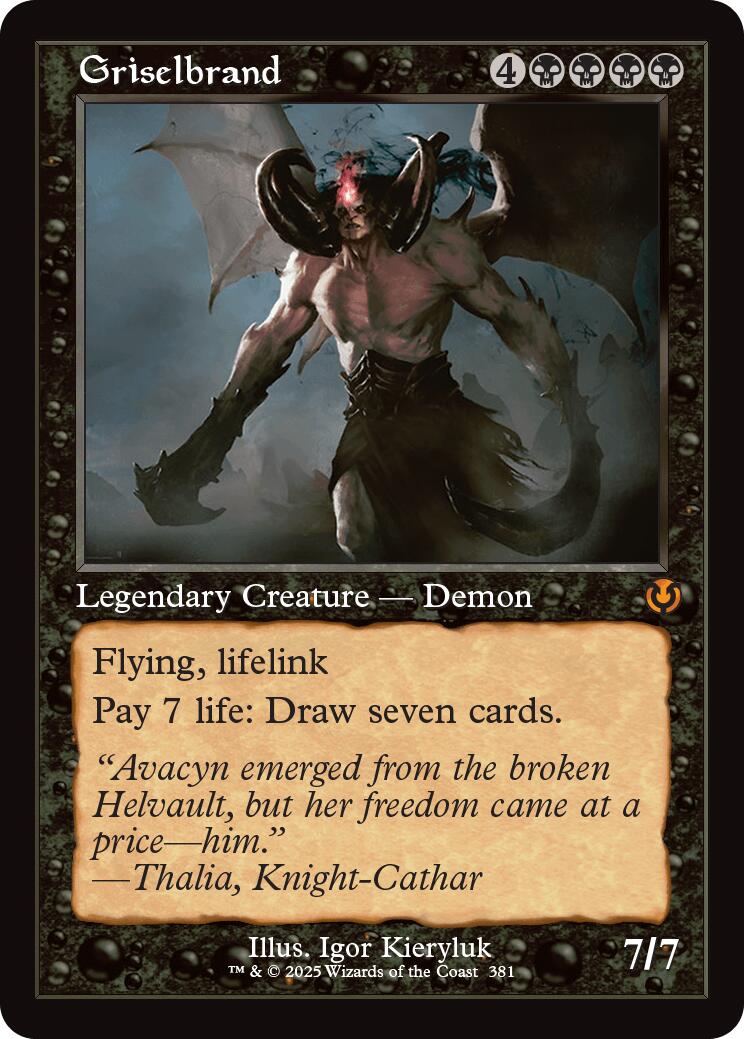 Griselbrand (Retro Frame) [Innistrad Remastered] | Anubis Games and Hobby