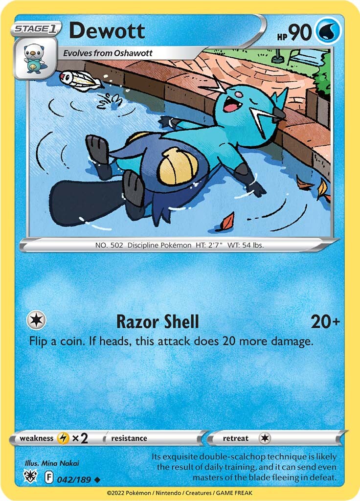 Dewott (042/189) [Sword & Shield: Astral Radiance] | Anubis Games and Hobby