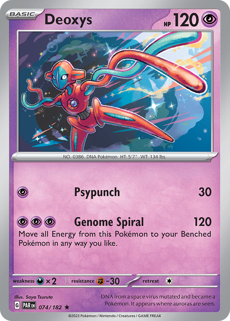 Deoxys (074/182) [Scarlet & Violet: Paradox Rift] | Anubis Games and Hobby