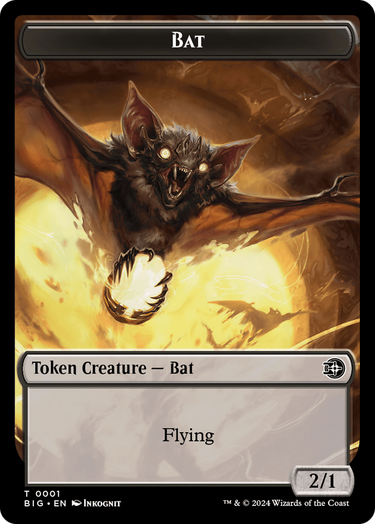 Bat Token [Outlaws of Thunder Junction: The Big Score Tokens] | Anubis Games and Hobby