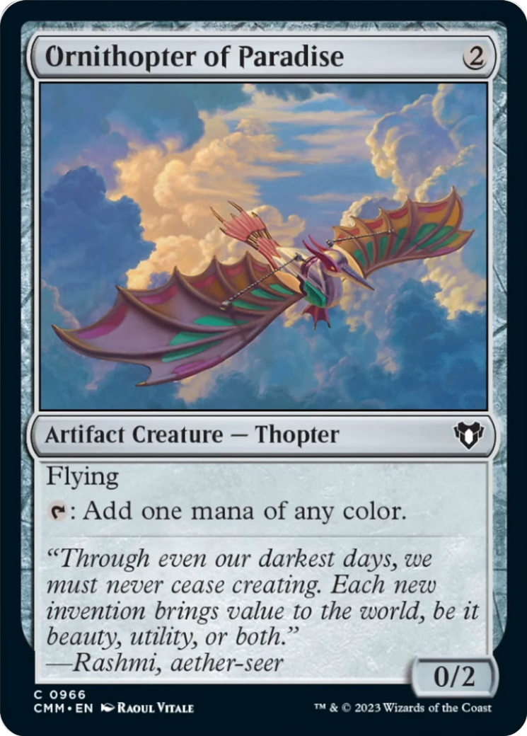 Ornithopter of Paradise [Commander Masters] | Anubis Games and Hobby