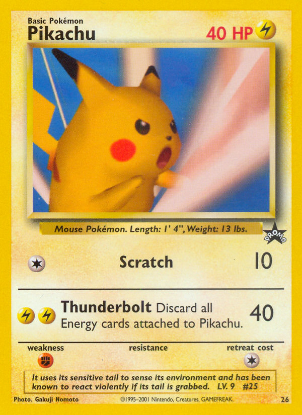 Pikachu (26) [Wizards of the Coast: Black Star Promos] | Anubis Games and Hobby