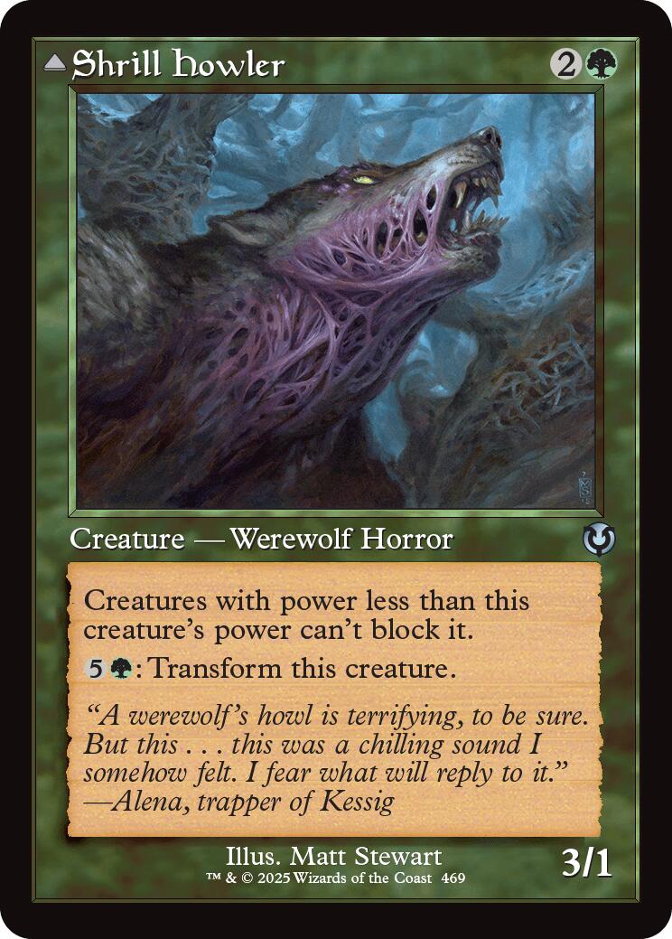 Shrill Howler // Howling Chorus (Retro Frame) [Innistrad Remastered] | Anubis Games and Hobby
