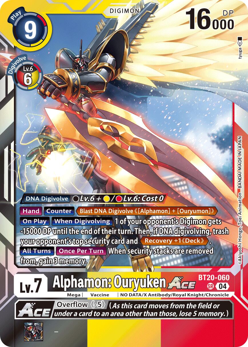 Alphamon: Ouryuken ACE [BT20-060] [Release Special Booster Ver.2.5] | Anubis Games and Hobby