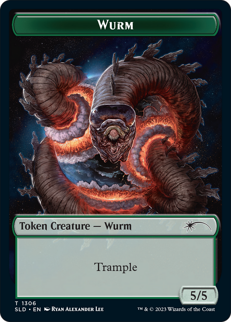 Wurm Token [Secret Lair Drop Series] | Anubis Games and Hobby