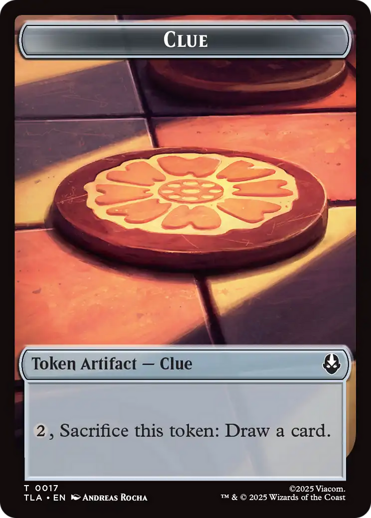 Monk // Clue (0017) Double-Sided Token [Avatar: The Last Airbender Tokens] | Anubis Games and Hobby