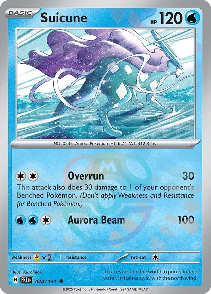 Suicune (024/131) (Master Ball Pattern) [Scarlet & Violet: Prismatic Evolutions] | Anubis Games and Hobby