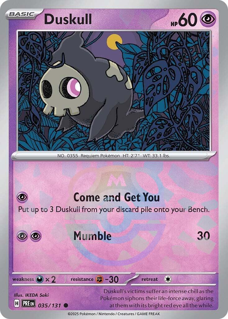 Duskull (035/131) (Master Ball Pattern) [Scarlet & Violet: Prismatic Evolutions] | Anubis Games and Hobby