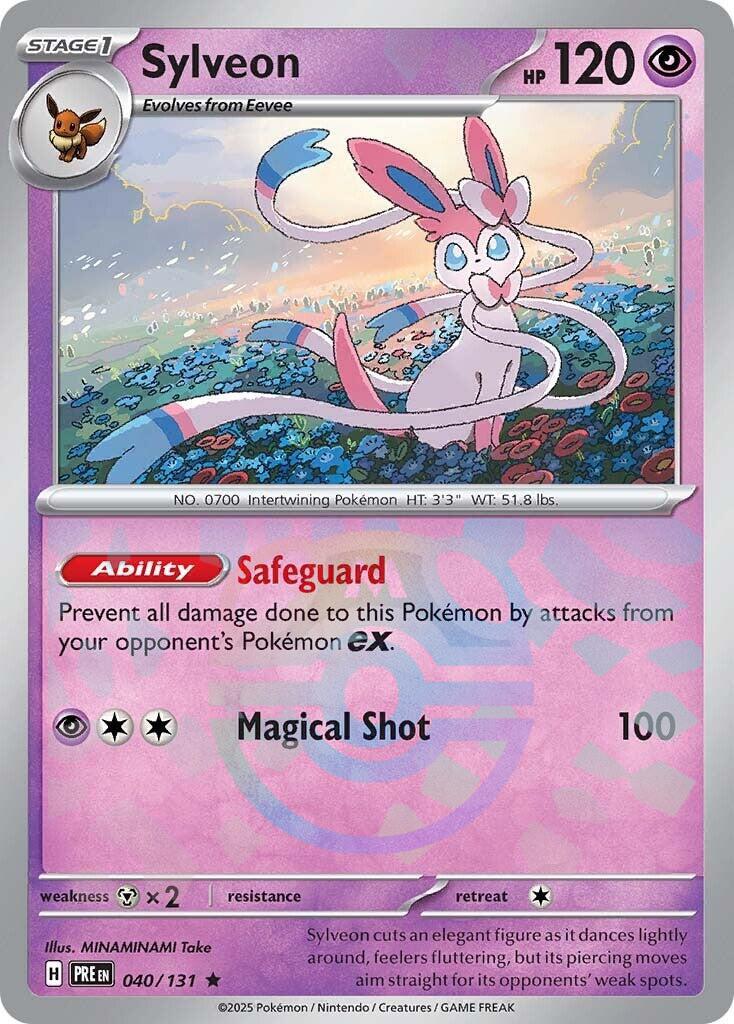 Sylveon (040/131) (Master Ball Pattern) [Scarlet & Violet: Prismatic Evolutions] | Anubis Games and Hobby