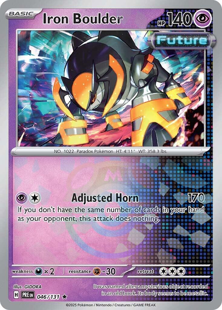 Iron Boulder (046/131) (Master Ball Pattern) [Scarlet & Violet: Prismatic Evolutions] | Anubis Games and Hobby