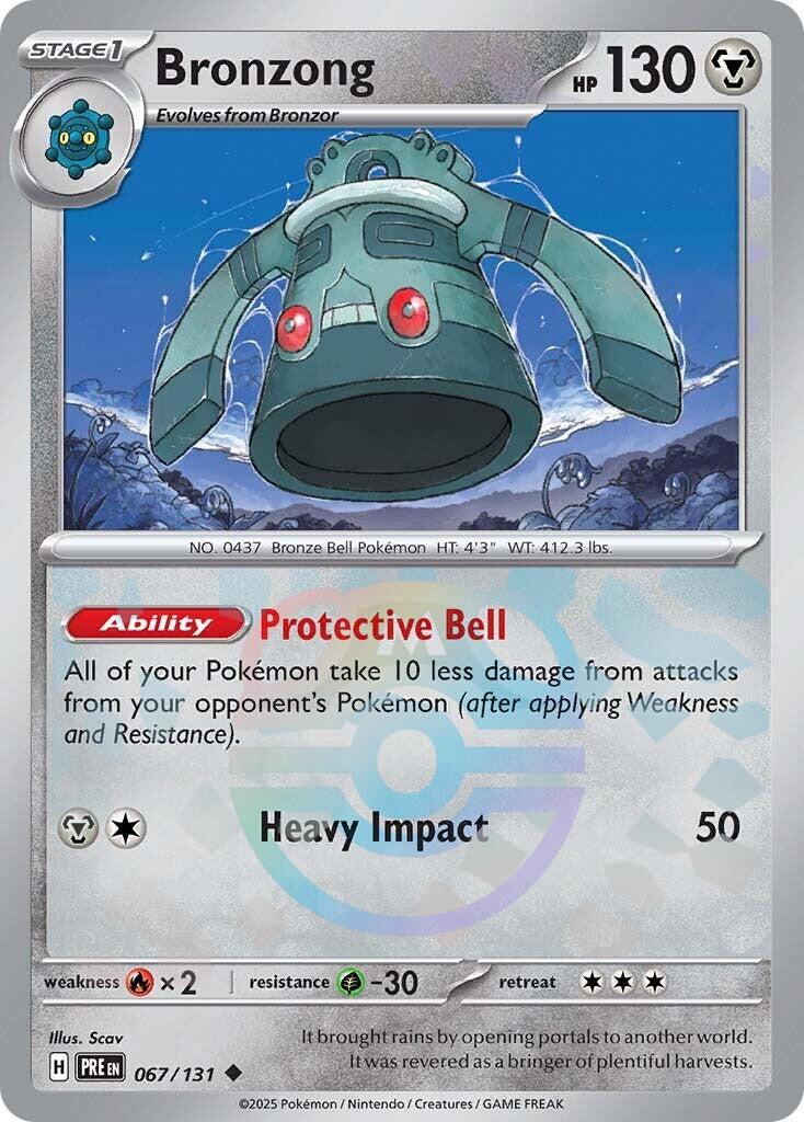Bronzong (067/131) (Master Ball Pattern) [Scarlet & Violet: Prismatic Evolutions] | Anubis Games and Hobby