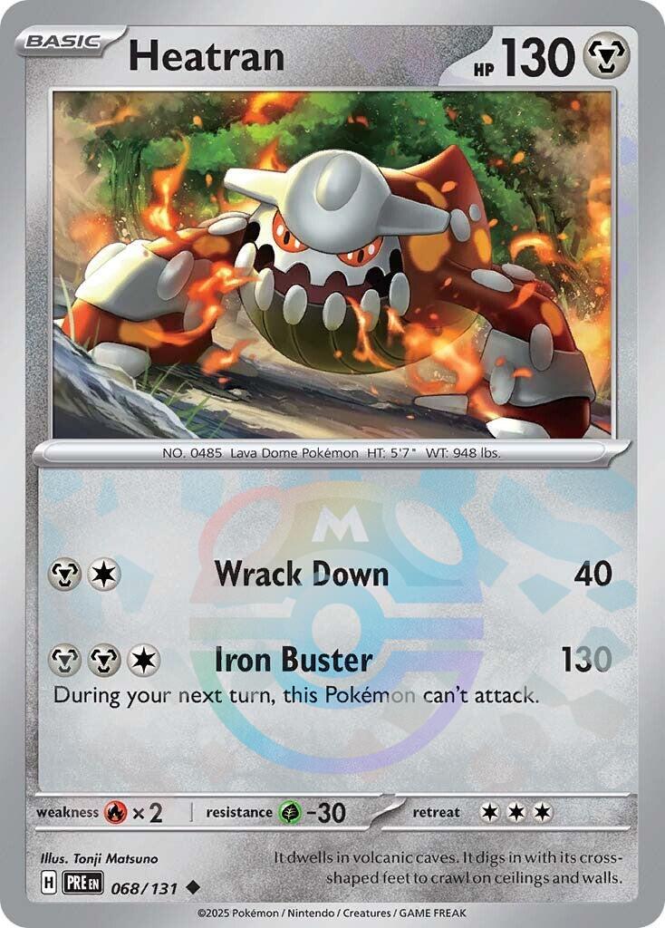 Heatran (068/131) (Master Ball Pattern) [Scarlet & Violet: Prismatic Evolutions] | Anubis Games and Hobby