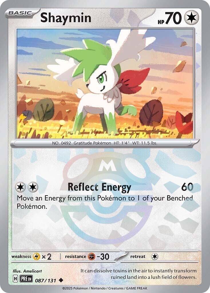 Shaymin (087/131) (Master Ball Pattern) [Scarlet & Violet: Prismatic Evolutions] | Anubis Games and Hobby