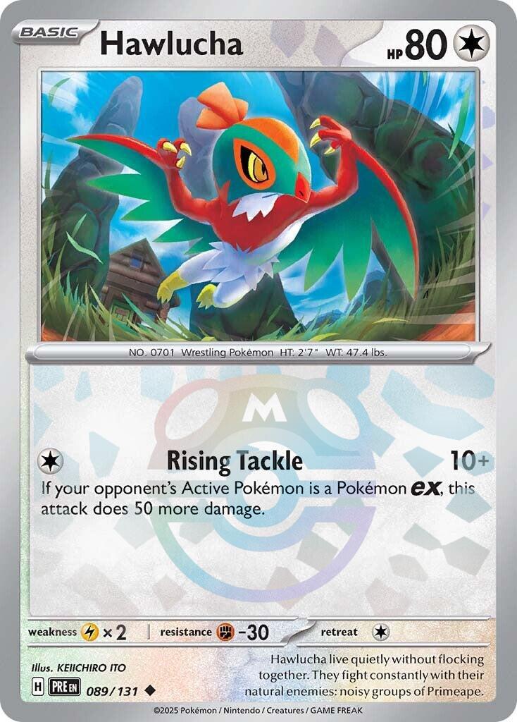Hawlucha (089/131) (Master Ball Pattern) [Scarlet & Violet: Prismatic Evolutions] | Anubis Games and Hobby