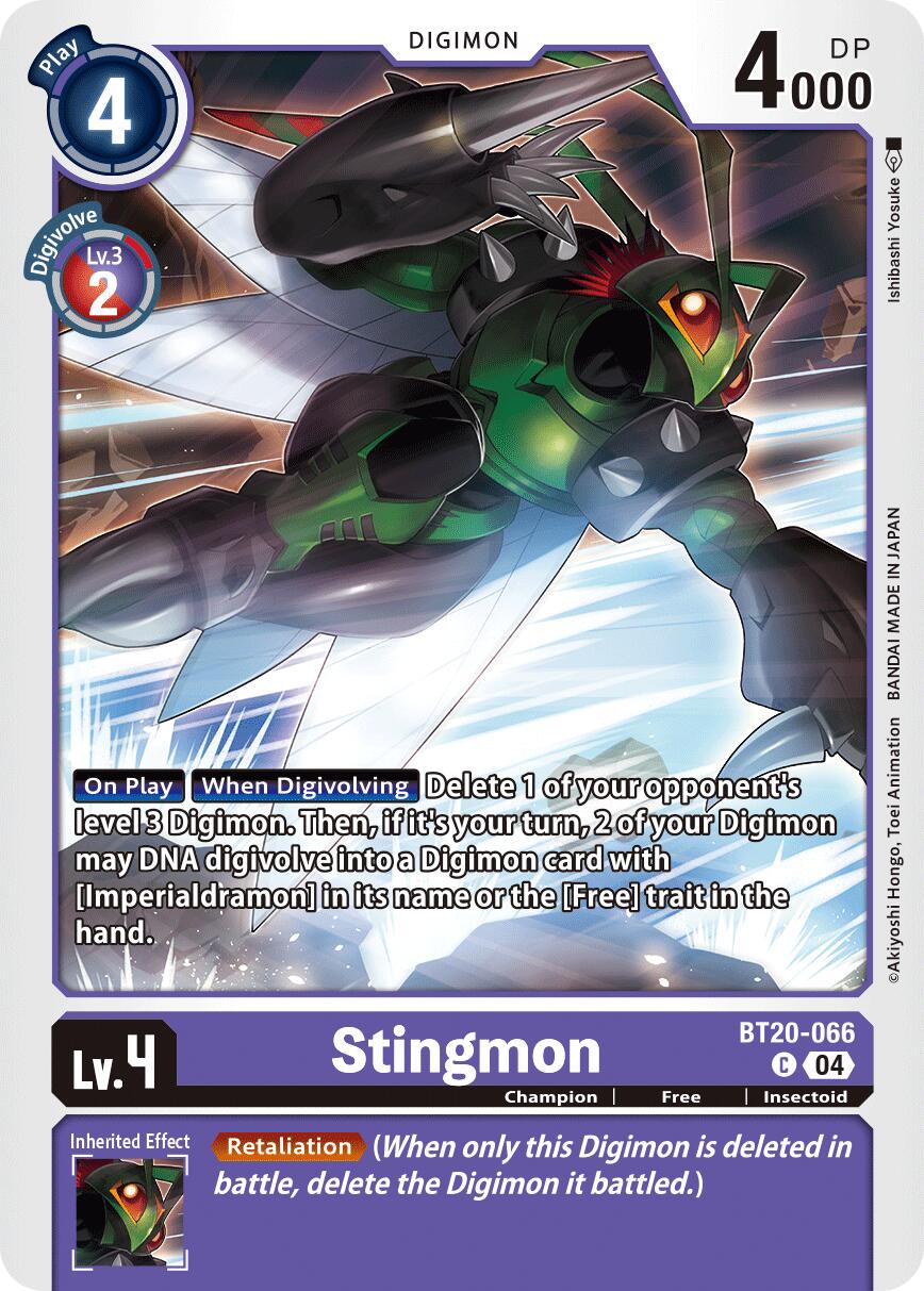 Stingmon [BT20-066] [Release Special Booster Ver.2.5] | Anubis Games and Hobby