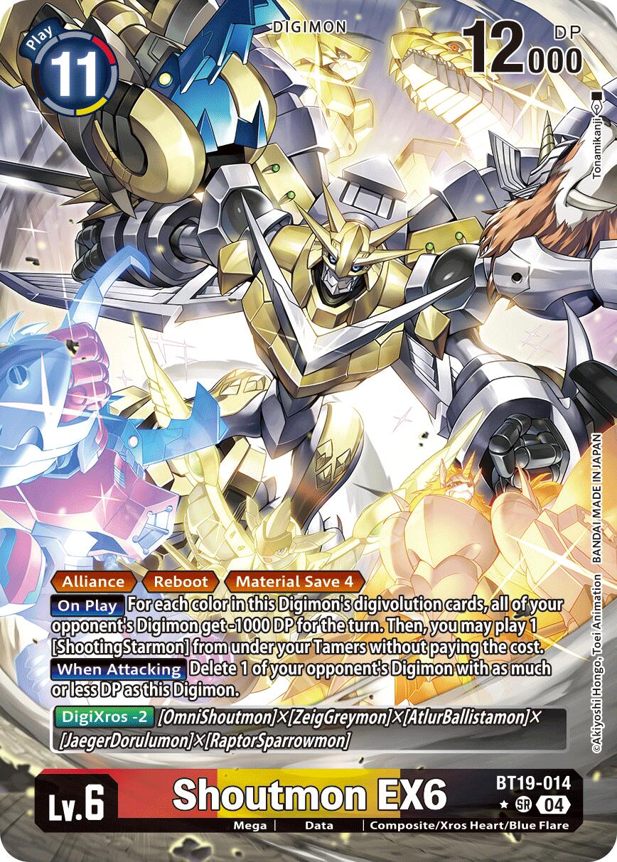 Shoutmon EX6 [BT19-014] (Alternate Art) [Release Special Booster Ver.2.5] | Anubis Games and Hobby