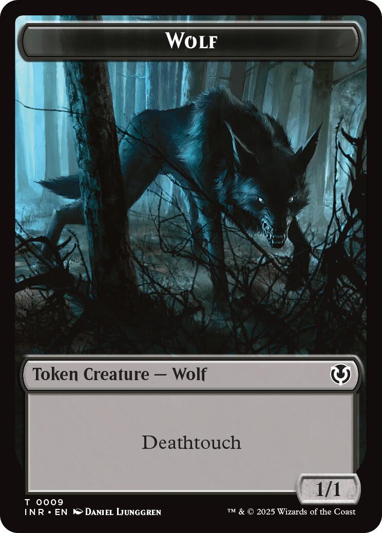 Wolf (0009) // Wolf (0018) Double-Sided Token [Innistrad Remastered Tokens] | Anubis Games and Hobby
