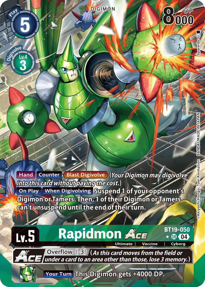 Rapidmon ACE [BT19-050] (Alternate Art) [Release Special Booster Ver.2.5] | Anubis Games and Hobby