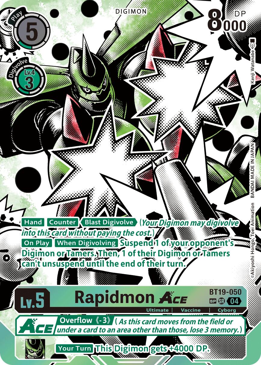 Rapidmon ACE [BT19-050] (Textured) [Release Special Booster Ver.2.5] | Anubis Games and Hobby