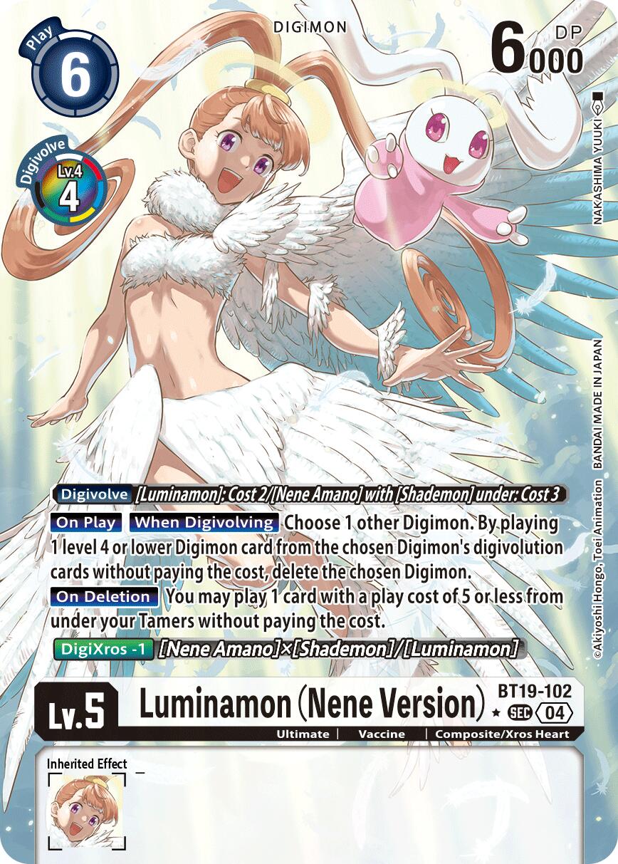 Luminamon [BT19-102] (Nene Version) (Alternate Art) [Release Special Booster Ver.2.5] | Anubis Games and Hobby