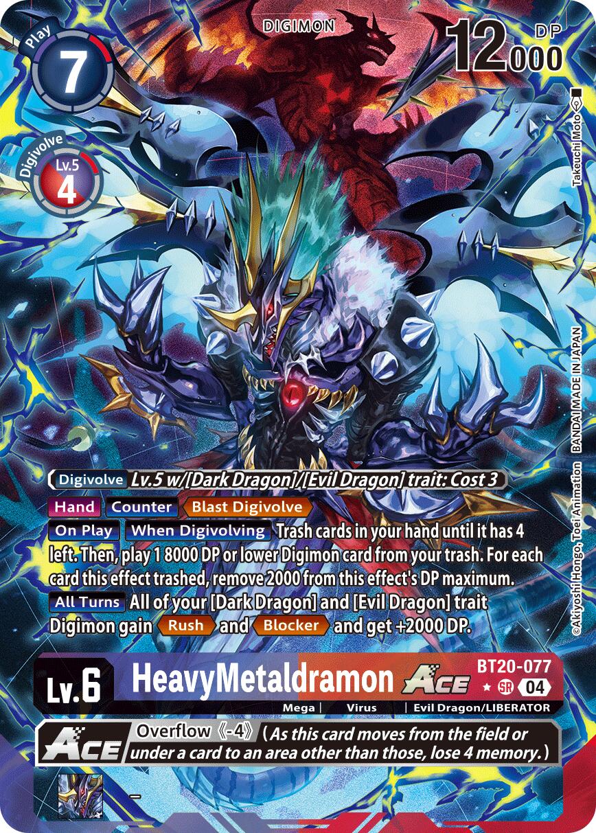 HeavyMetaldramon ACE [BT20-077] (Alternate Art) [Release Special Booster Ver.2.5] | Anubis Games and Hobby