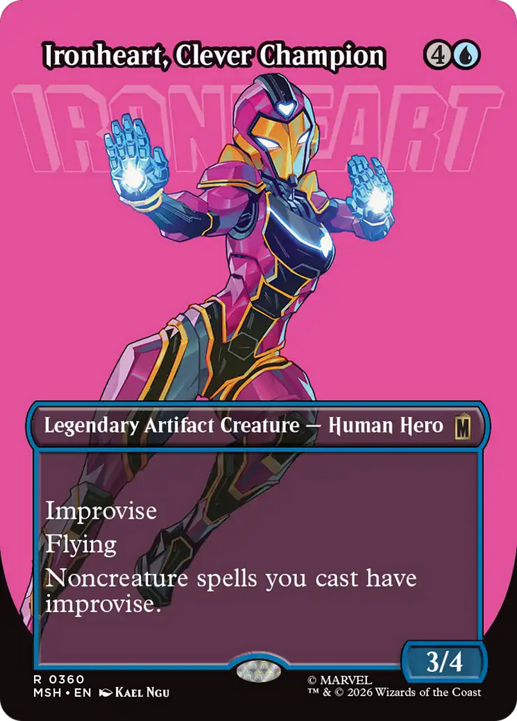 Ironheart, Clever Champion (Borderless) [Marvel Super Heroes] | Anubis Games and Hobby
